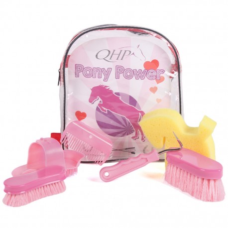 Pony Power bag with brushes QHP