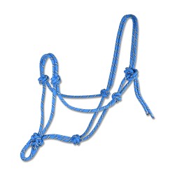 Waldhausen rope halter blue azur/brown