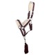 QHP Halter + leadrope Wine red